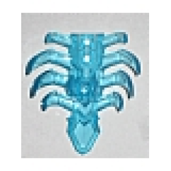 Bionicle Spine Armor with 8 Ribs - Trans-Light Blue Bionicle Spine Armor with 8 Ribs - Trans-Light Blue