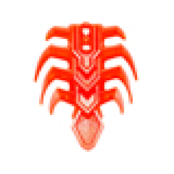 Bionicle Spine Armor with 8 Ribs - Trans-Neon Orange Bionicle Spine Armor with 8 Ribs - Trans-Neon Orange