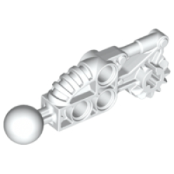 Bionicle Toa Hordika Arm Lower Section with Ball Joint - White Bionicle Toa Hordika Arm Lower Section with Ball Joint - White