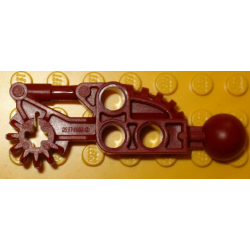 Bionicle Toa Hordika Arm Lower Section with Ball Joint - Dark Red Bionicle Toa Hordika Arm Lower Section with Ball Joint - Dark Red