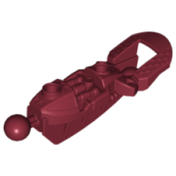 Bionicle Toa Inika Leg Lower Section - Dark Red Bionicle Toa Inika Leg Lower Section - Dark Red