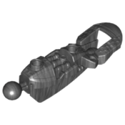 Bionicle Toa Inika Leg Lower Section - Pearl Dark Gray Bionicle Toa Inika Leg Lower Section - Pearl Dark Gray