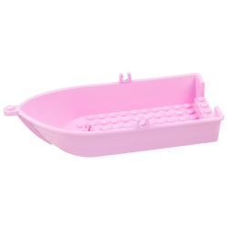 Boat, 18 x 8 x 3 1/3 with Oarlocks - Bright Pink Boat, 18 x 8 x 3 1/3 with Oarlocks - Bright Pink