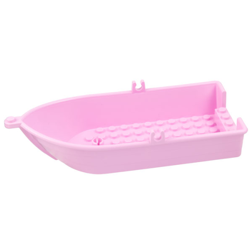 Деталь LEGO 33129 Boat, 18 x 8 x 3 1/3 with Oarlocks - Bright Pink