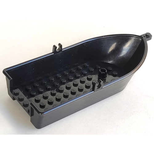 Деталь LEGO 33129 Boat, 18 x 8 x 3 1/3 with Oarlocks - Black