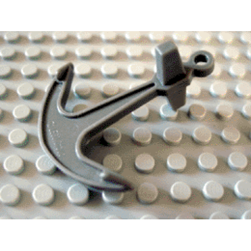 Деталь LEGO 2564 Boat, Anchor - Single Top Hole - Dark Gray