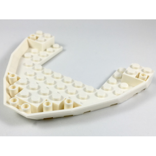 Деталь LEGO 47404 Boat, Bow Brick 10 x 12 x 1 Open - White
