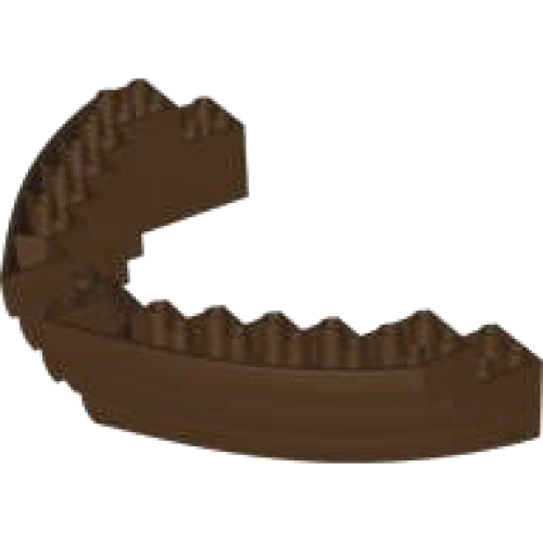 Деталь LEGO 64645 Boat, Hull Brick 16 x 10 x 3 - Dark Brown