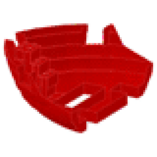 Деталь LEGO 2556 Boat, Hull Large Bow 12 x 16 x 5 1/3, Base - Red