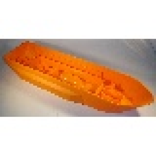 Деталь LEGO 62791 Boat, Hull Unitary 51 x 12 x 6 with Side Bulges, Base - Orange