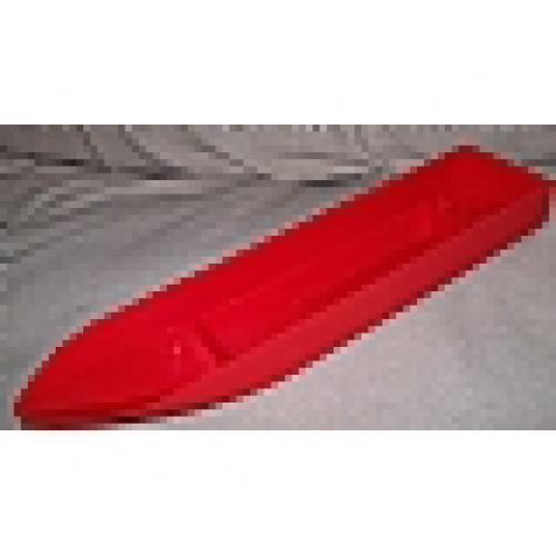 Деталь LEGO 54100 Boat, Hull Unitary 51 x 12 x 6, Base - Red