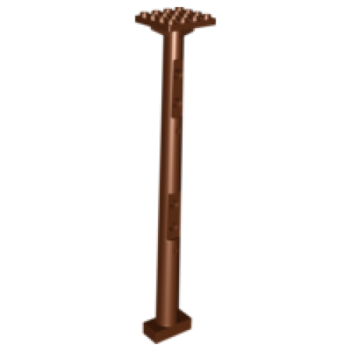 Деталь LEGO 48005 Boat, Mast 4 x 4 x 22 - Reddish Brown