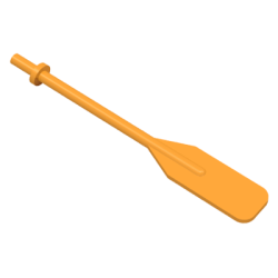 Boat, Oar with Bar Handle - Medium Orange