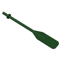 Boat, Oar with Bar Handle - Dark Green