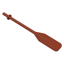 Boat, Oar with Bar Handle - Reddish Brown