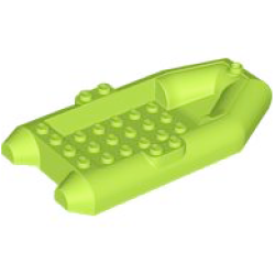 Boat, Rubber Raft 12 x 6 x 2 - Lime