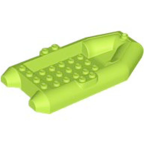 Деталь LEGO 78611 Boat, Rubber Raft 12 x 6 x 2 - Lime