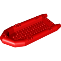 Boat, Rubber Raft, Large - Red