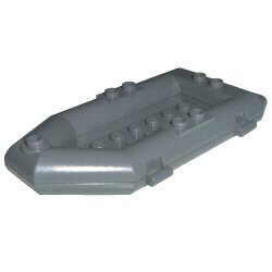 Boat, Rubber Raft, Small - Dark Bluish Gray Boat, Rubber Raft, Small - Dark Bluish Gray
