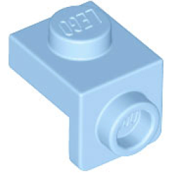 Bracket 1 x 1 - 1 x 1 - Bright Light Blue
