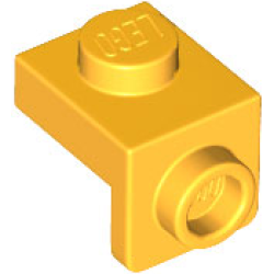 Bracket 1 x 1 - 1 x 1 - Bright Light Orange