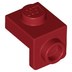 Bracket 1 x 1 - 1 x 1 - Dark Red