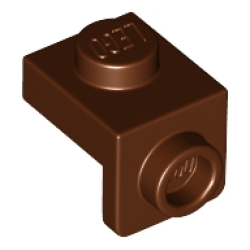 Bracket 1 x 1 - 1 x 1 - Reddish Brown