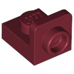 Bracket 1 x 1 - 1 x 1 Inverted - Dark Red