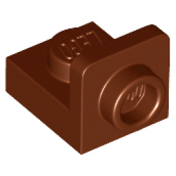 Bracket 1 x 1 - 1 x 1 Inverted - Reddish Brown