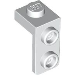 Bracket 1 x 1 - 1 x 2 - White