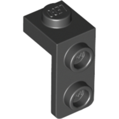 Деталь LEGO 79389 Bracket 1 x 1 - 1 x 2 - Black