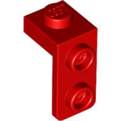 Bracket 1 x 1 - 1 x 2 - Red