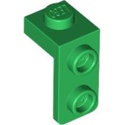 Bracket 1 x 1 - 1 x 2 - Green