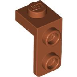 Bracket 1 x 1 - 1 x 2 - Dark Orange
