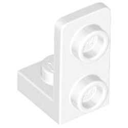 Bracket 1 x 1 - 1 x 2 Inverted - White