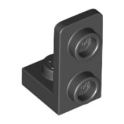 Bracket 1 x 1 - 1 x 2 Inverted - Black