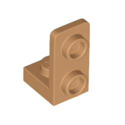 Bracket 1 x 1 - 1 x 2 Inverted - Medium Nougat