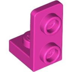 Bracket 1 x 1 - 1 x 2 Inverted - Dark Pink