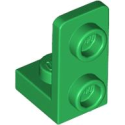 Bracket 1 x 1 - 1 x 2 Inverted - Green