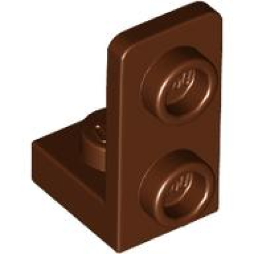 Деталь LEGO 73825 Bracket 1 x 1 - 1 x 2 Inverted - Reddish Brown