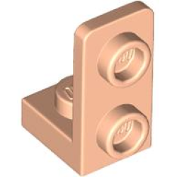 Bracket 1 x 1 - 1 x 2 Inverted - Light Nougat