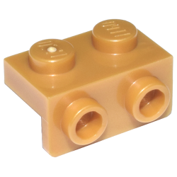 Bracket 1 x 2 - 1 x 2 - Pearl Gold