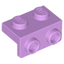 Bracket 1 x 2 - 1 x 2 - Medium Lavender