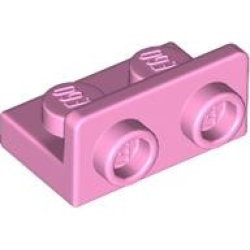 Bracket 1 x 2 - 1 x 2 Inverted - Bright Pink