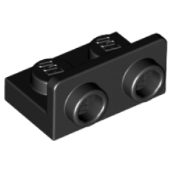 Bracket 1 x 2 - 1 x 2 Inverted - Black