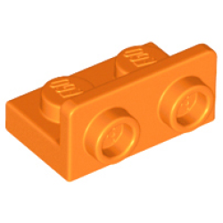 Bracket 1 x 2 - 1 x 2 Inverted - Orange