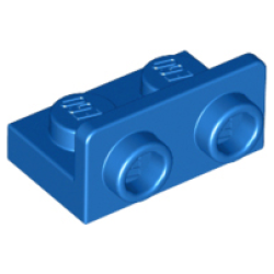 Bracket 1 x 2 - 1 x 2 Inverted - Blue