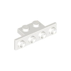 Bracket 1 x 2 - 1 x 4 - White