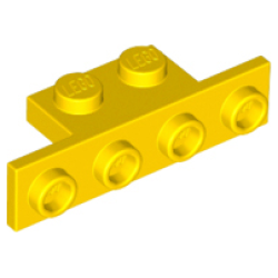 Bracket 1 x 2 - 1 x 4 - Yellow