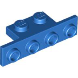 Bracket 1 x 2 - 1 x 4 - Blue